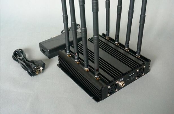 GSM CDMA Phs WiFi & Cellular 4G Wimax Signal Jammer 8 bands