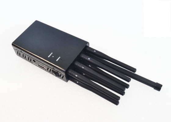 Handheld 8 Bands Portable Cell Phone Jammer RF Jammer with Lojack LOJACK:160MHz - 175MHz