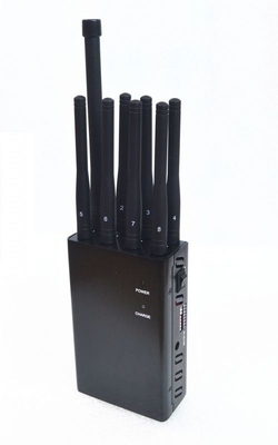Handheld 8 Bands Portable Cell Phone Jammer RF Jammer with Lojack LOJACK:160MHz - 175MHz