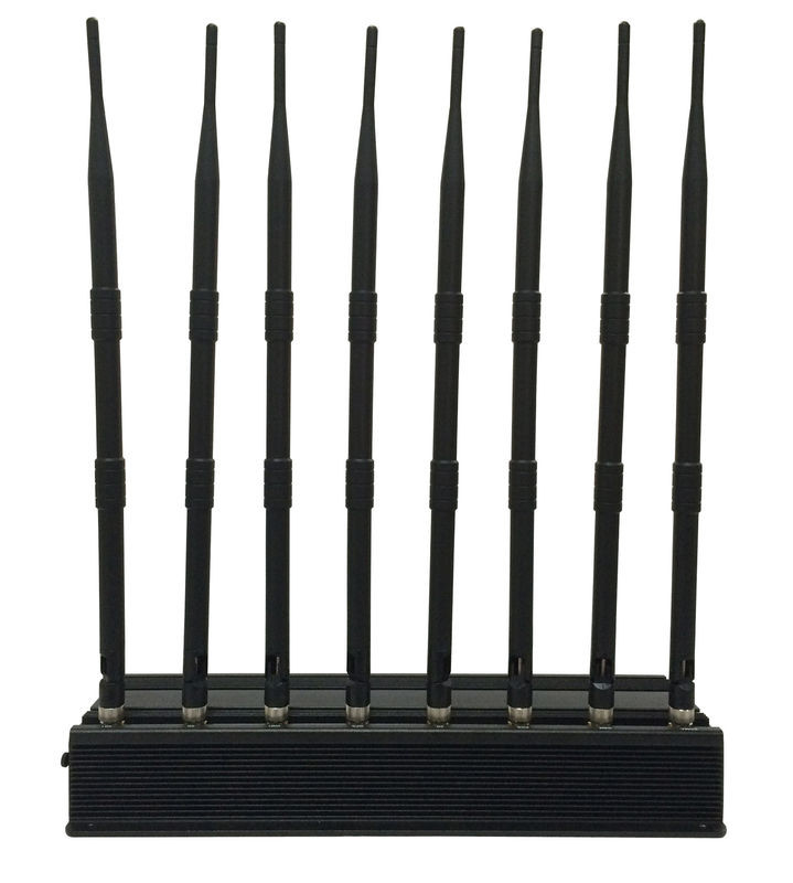 High Power Lojack/ WiFi/ VHF/ UHF Mobile Phone Jammer 8 bands up to 60 meters