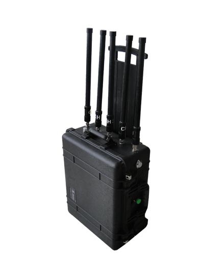 Military jammer High Power Portable  8 Channels bands Mobile Signal Jammer 200W up to 300 meters GPS WIFI Blocker